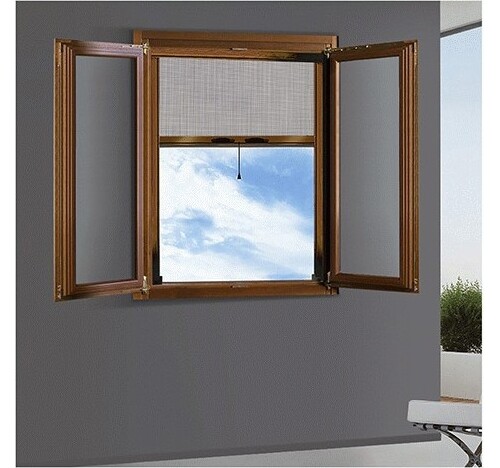 Kasart Zanzariera a Rullo 100x170 Marrone 8017 | Protezione Insetti Professionale