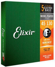 Strings Nickel Plated Steel 5-String Bass Strings W NANOWEB Coating, Long Scale,