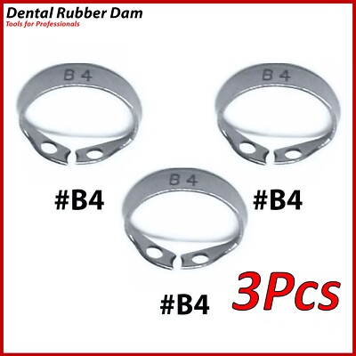 3PC Dental Rubber Dam Clamp Set   Brinker B4 Retractors for Precise Endodontics