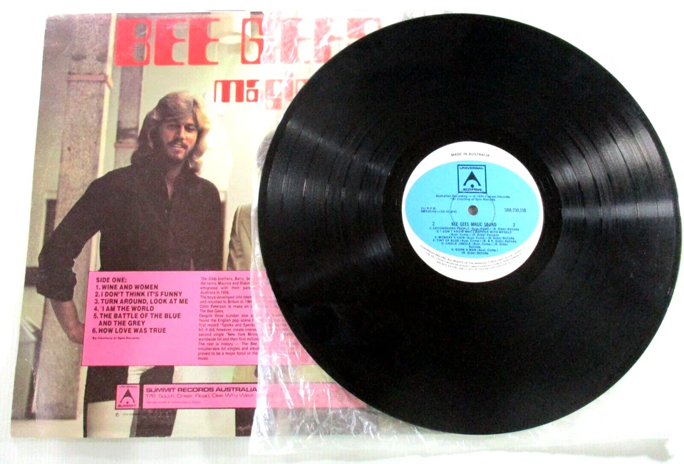 Bee Gees Magic Sound 33RPM Vinyl Record SRA250.158 Summit Records 1974 - Image 4 of 4