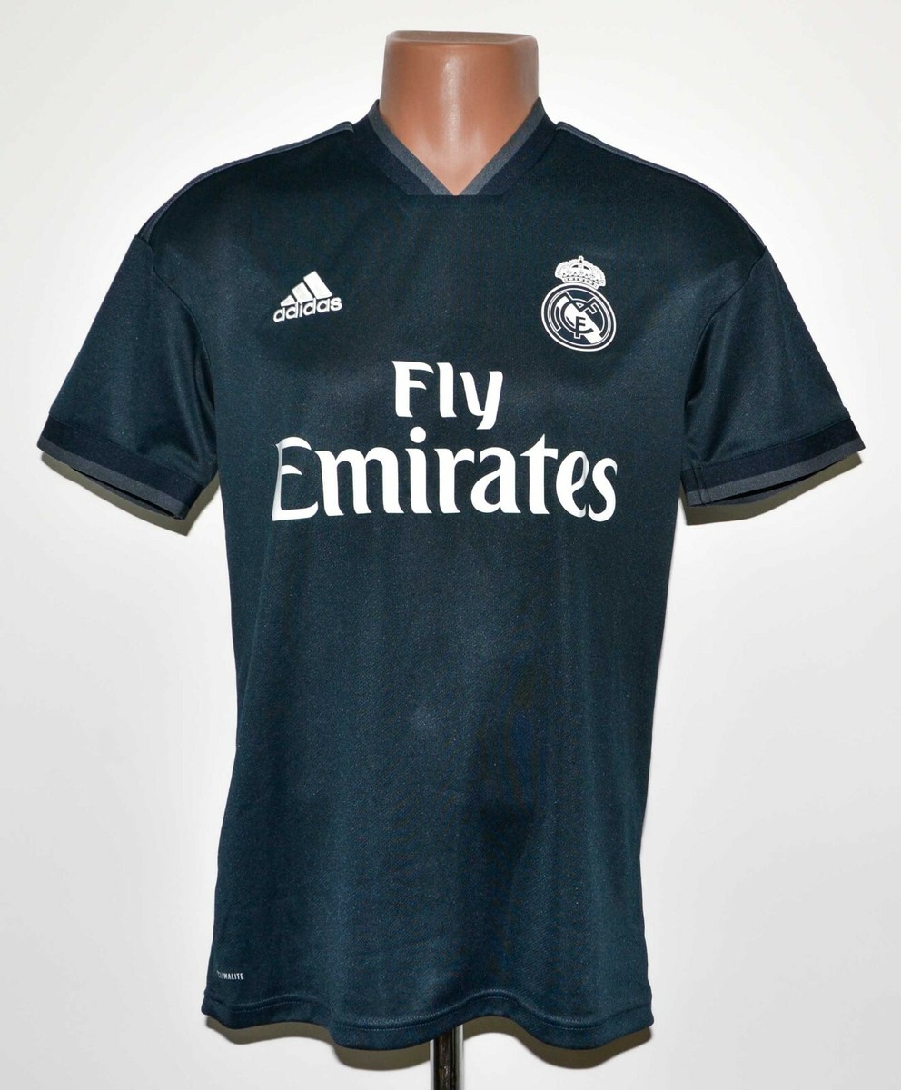 REAL MADRID SPAIN 2018/2019 AWAY FOOTBALL SHIRT ADIDAS SIZE S