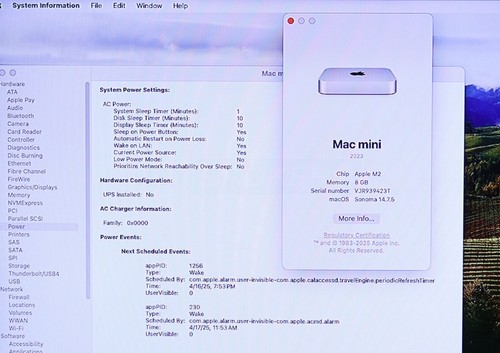 Apple Mac Mini M2 8-Core 8GB RAM 256GB SSD MMFJ3LL/A - Afbeelding 5 van 19