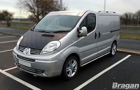 Seitenleisten + WeißE Leds FüR Renault Trafic 2002-2014 SWB Edelstahl ZubehöR