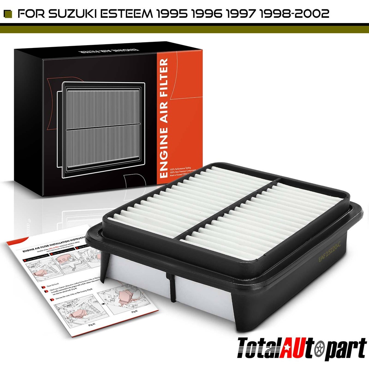 Engine Air Filter for Suzuki Esteem 1995 1996 1997 1998-2002 Front