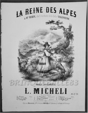 DANCE TYROL PARTITION REINE DES ALPES LAURE MICHELI 1859 BERTRAND MARX VALENTINO