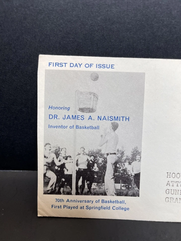 Basketball 70th Anniversary Dr James Naismith FDC 1961 - Image 3 of 4