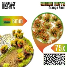 Shrub Tufts 6mm self-adhesive - Orange - Scenery Miniature Basing