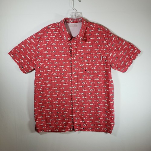 Columbia PFG Vented Fishing Shirt Fish 