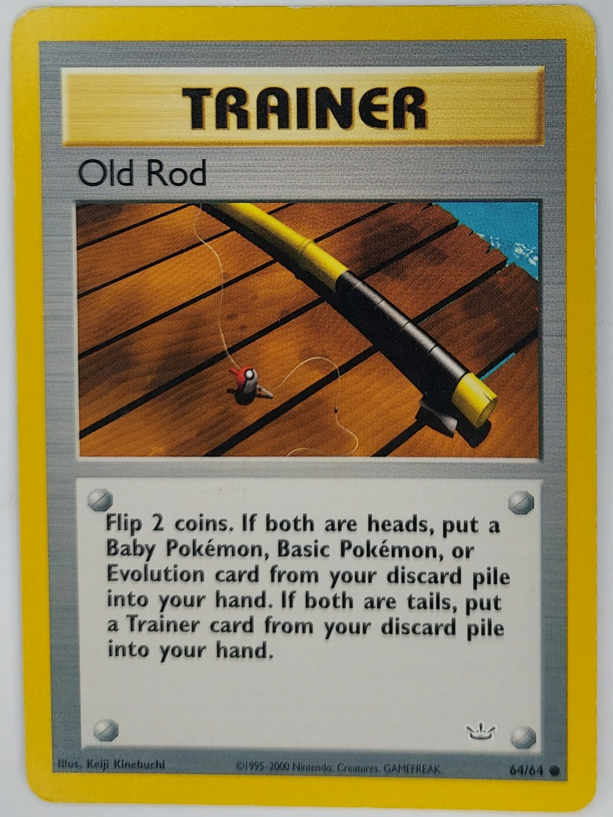 Pokémon TCG Neo Revelation Old Rod 64/64 Common Unlimited Edition