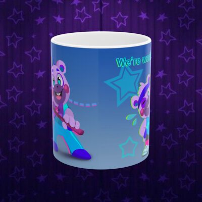 Security Breach Helpy Fnaf Five Nights At Freddy s Ceramic Mug, (11oz, 15oz)