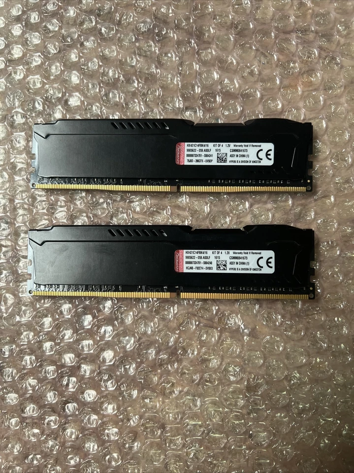 HyperX FuryRAM PC4-17000 DDR4 2133MHZ 8GB (2x4GB) HX421C14FBK4/16 Black - Image 4 of 4