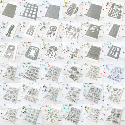 Tiere Blumen Hintergrund Metall Stanzformen Stempel für DIY Scrapbooking Crafts