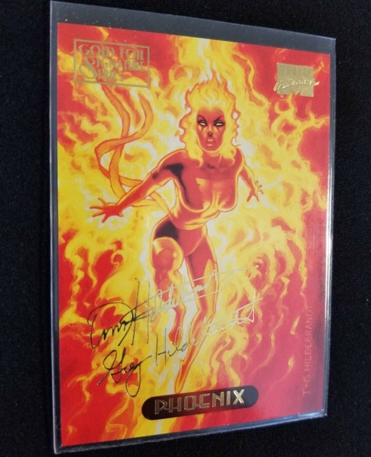 PHOENIX 1994 Marvel Masterpieces Gold Foil Signature Series 89 XMen