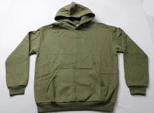 Comfrt Unisex Adult's Signature Cotton Blend Pullover Hoodie BE5 Olive Large