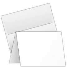 30 Greeting Cards Set – 4.25 x 5.5" Blank White Cardstock and Envelopes – Per...