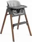 Venture Neyo 2in1 Baby High Chair Toddler Seat Foldable Compact Wood Effect Grey