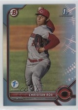 2022 Bowman 1st Edition Sky Blue Foil Christian Roa #BPPF-130 0c4