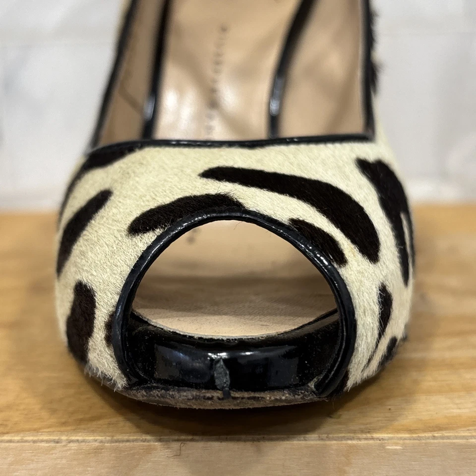 Giuseppe Zanotti Leopard Peep Toe pump size EU 36.5/ US 6 - Image 3 of 4