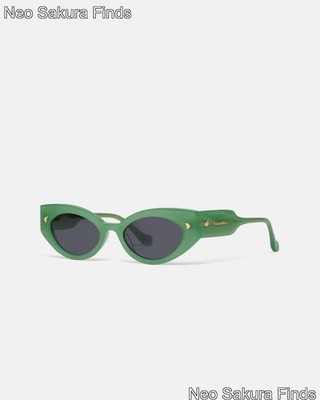 Nanushka grüne Cat-Eye Sonnenbrille