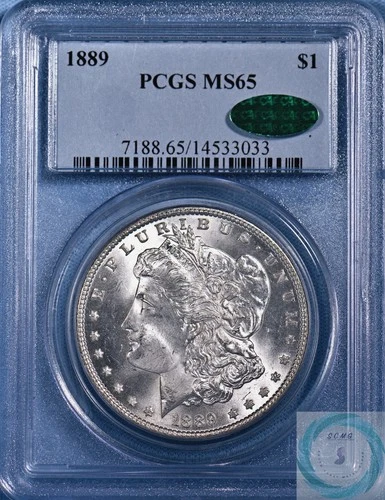 1889 Morgan Dollar PCGS MS65 w/CAC - Gorgeous White Lustrous Gem