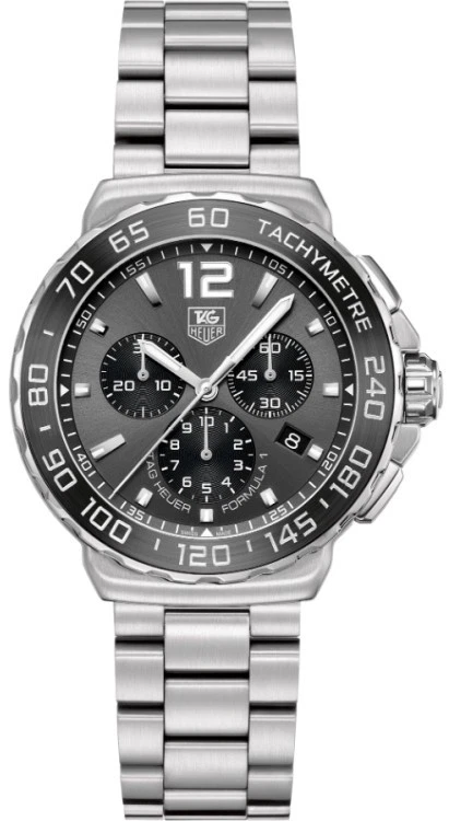 Reloj cronógrafo para hombre TAG Heuer Formula 1 CAU1115 esfera gris bisel de cerámica