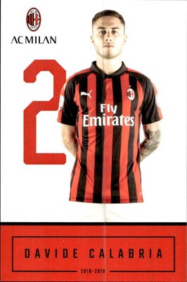 postcard Calcio Milan 2018/19 - Davide Calabria
