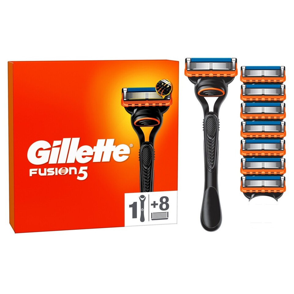 Gillette Fusion5 Herrenrasierer, 1 Griff und 8 Klingen