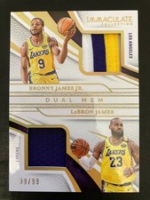 99 shillings Bronny James Jr & LeBron James Card