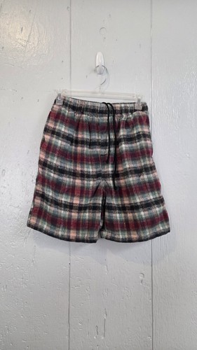 Vintage Nepal Plaid Mountain Shorts XL 18 Cotton Y2K Grunge Skater Goth Academia