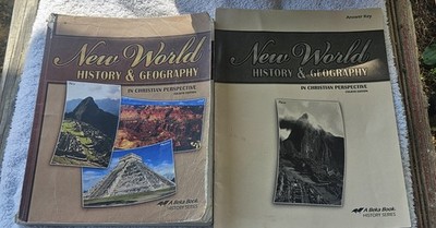 A Beka Book New World History & Geography 4th Edition Textbook & Answers 6th Grd
