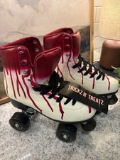 Trickz N' Treatz Scream Queen roller skates Dolls Kill Size 8 NWT Splatter Goth