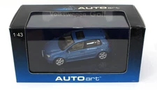 AutoArt 59771 2003 VW Golf Coastal Blue Metallic MIB 1:43