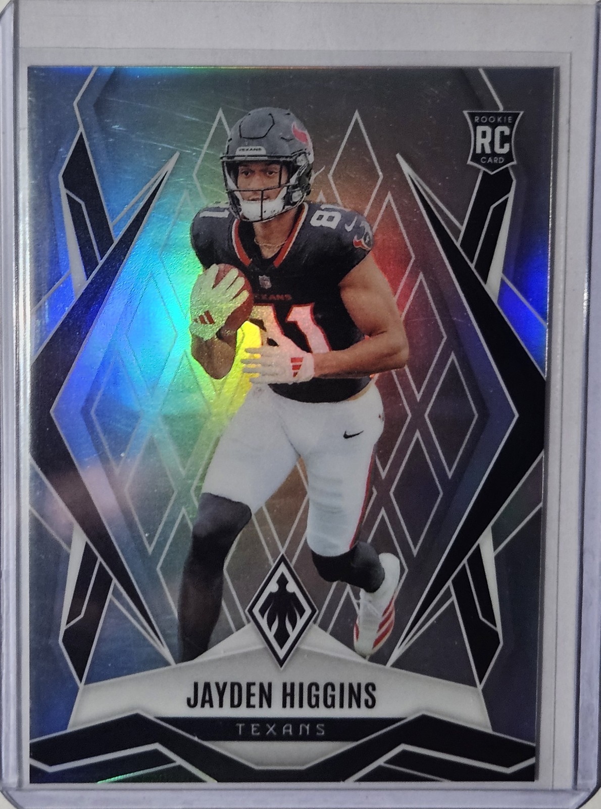 2025 Panini Phoenix Jayden Higgins #180 RC Silver Prizm Houston Texans 🔥