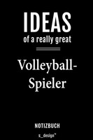 Notizbuch FüR Volleyball-Spieler: Geschenk-Idee [120 Seiten Liniertes