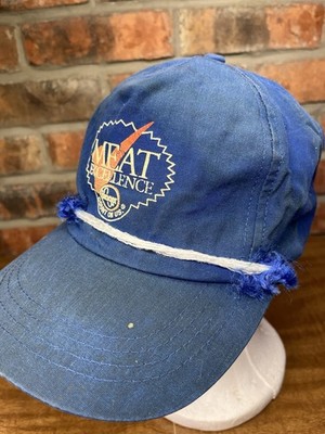 Vintage Kroger Meat Excellence Butcher Deli Blue SnapBack Rope Hat