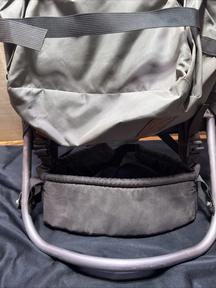 MOCHILA DE CAMPING VINTAGE JANSPORT MARCO EXTERNO BRONCEADO SENDERISMO Foto 4 de 4