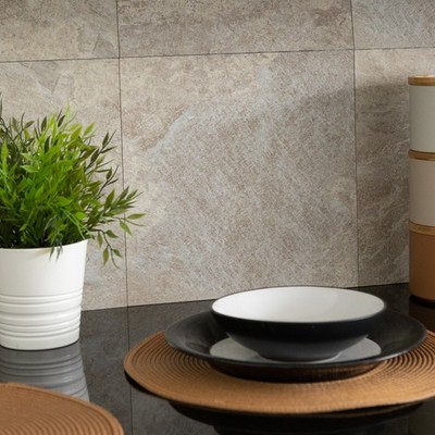 d-c-fix Light Slate 30,5 cm x 30,5 cm selbstklebende Vinyl Wandfliesen