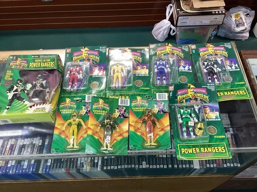 90s Vintage Lot Of Mighty Morphin Power rangers Figures.