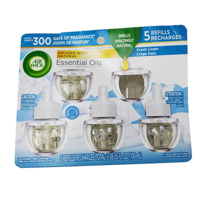 Air Wick 4 Refills Infused with Natural Essential Oils Driftwood & Sea Spray NEW