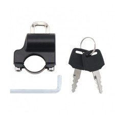 Aluminum Motorcycle Bike Helmet Lock for 22-24mm Handlebar Helmet Hanger Lock