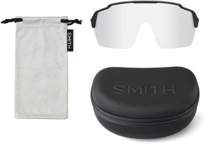 SMITH Wildcat Sunglasses with ChromaPop Shield Lens, White, Red