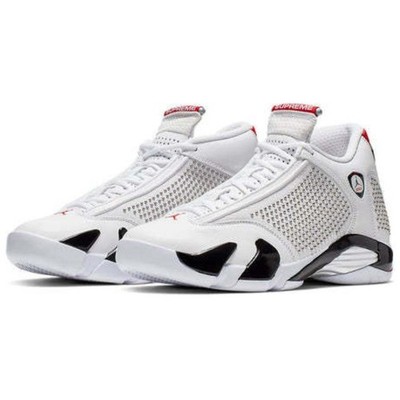 Size 9 - Supreme x Air Jordan 14 Retro White for sale online | eBay