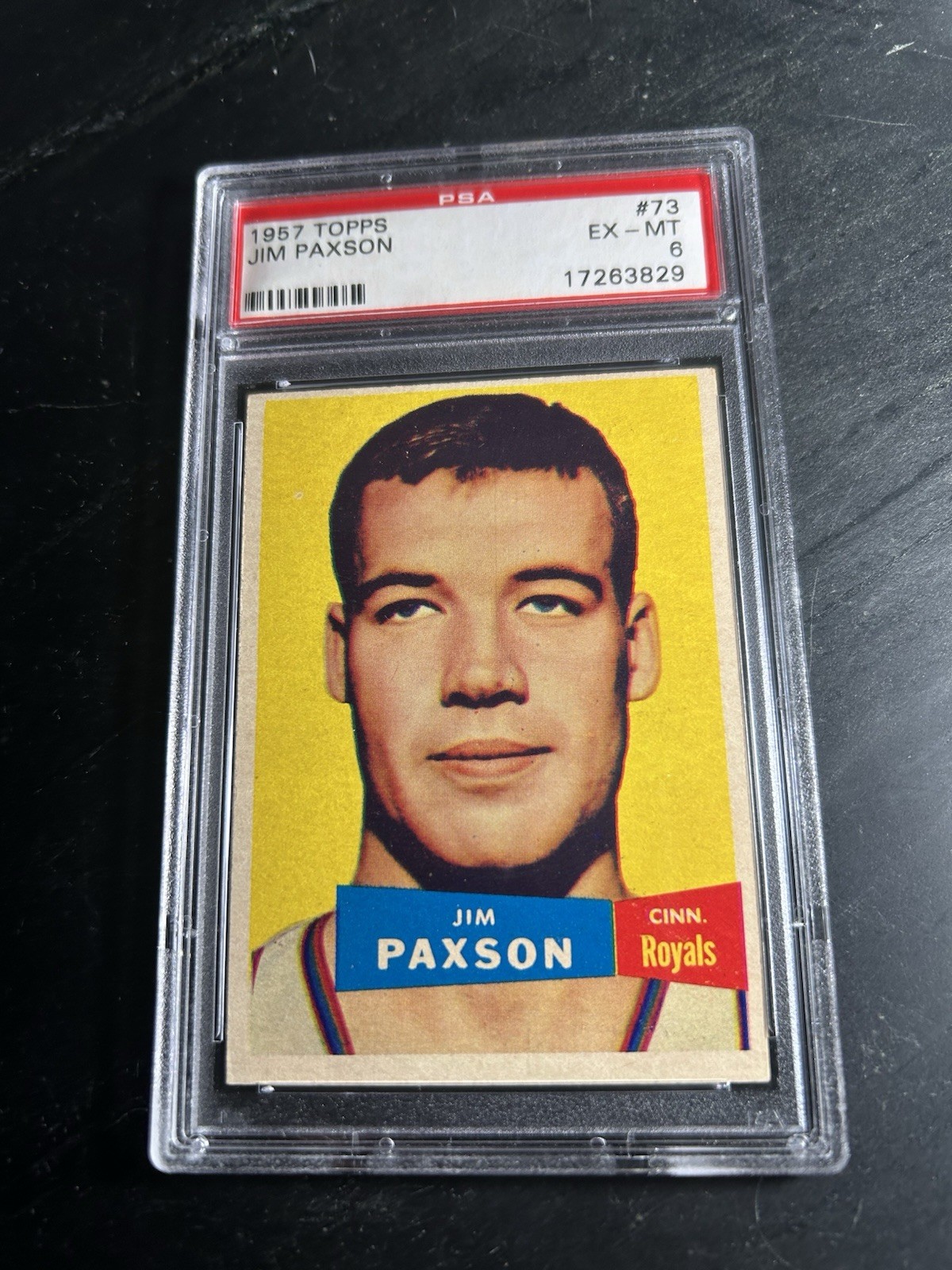 1957 Topps #73 Jim Paxson PSA 6 Cincinnati Royals