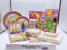 Lot of The Simpsons Party Supplies Plates Cups Napkins Invites NEW SEALED