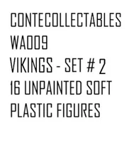 CONTE VIKINGS - SET#  2 - (16 unpainted soft plastic figures) in Original Box.