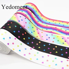 Ribbon 1.5" Heart-Shaped Grosgrain 10 Yards for DIY Crafts Hair