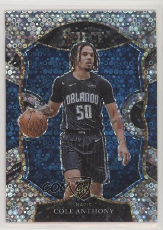 2020-21 Panini Select Concourse Disco Prizm Cole Anthony #75 0c3e
