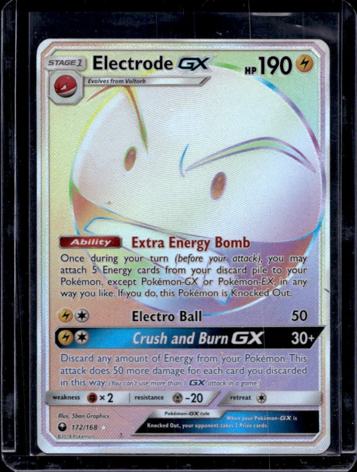 2018 Pokemon SM Celestial Storm Electrode #172/168