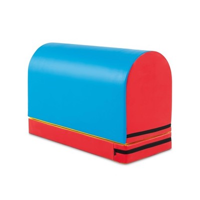 Goplus Mailbox Tumbling Mat, Gymnastics Vaulting Box w/Detachable Mat, Carryi...