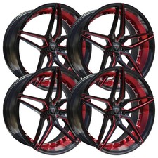 Set-4 Marquee M3259 20x10.5 5x120 Black Inner Red 20mm Wheels Rims 20 Inch Set-4 Marquee M3259 20x10.5 5x120 Black Inner Red 20mm Wheels Rims 20 Inch